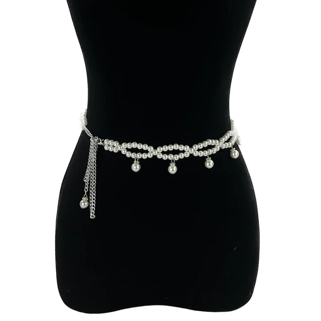 PEARL INFINITY PATTERN CHAIN BELT BT0506-18 (1PC)