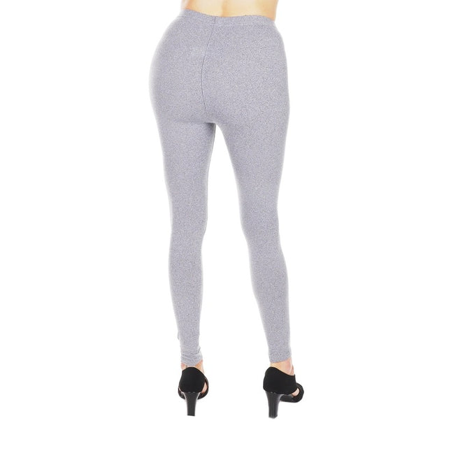 ELASTICIZED WAISTBAND GRAY LEGGINGS LGR4 (6PC)