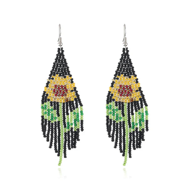 SUNFLOWER BEAD EARRING ER2829-15 (12PC)