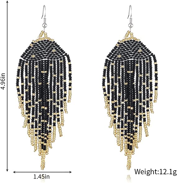 FRINGE BEAD EARRING ER2829-38 (12PC)