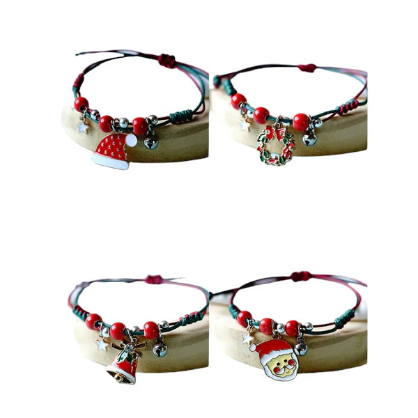 CHRISTMAS HOLIDAY CHARM STRETCH BRACELET BR2913-56 (12PC)