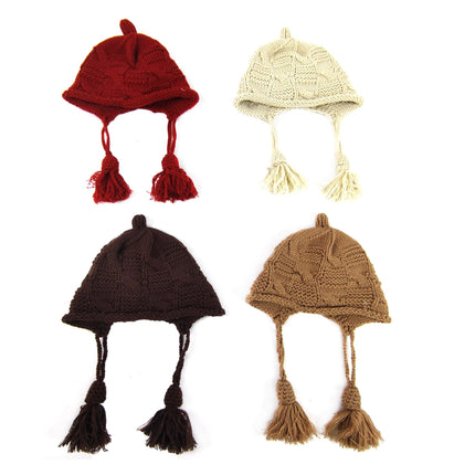 KIDS KNITTED BEANIE HT3107-8 (12PC)