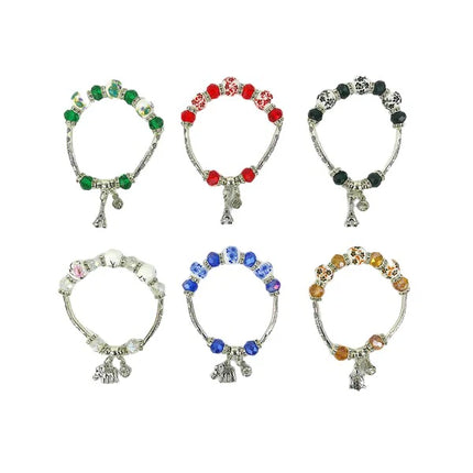 BEAD LUCKY CHARM BRACELET BR3723-19 (12PC)