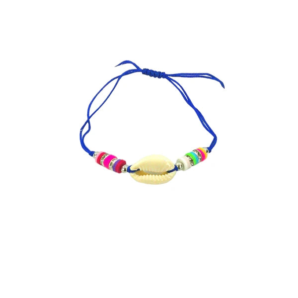 BEAD SHELL ADJUSTABLE BRACELET BR3724-23 (12PC)