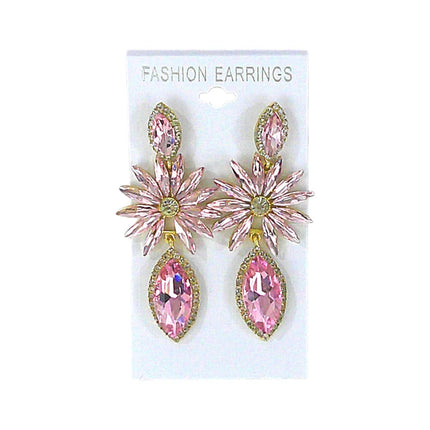 MARQUISE CRYSTAL DROP BRIDAL EARRING 4312-15 (10PC)