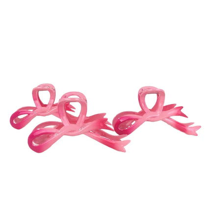 4.75 INCHES PINK GRADIENT BOW CLAW CLIP 4319-1 (12PC)