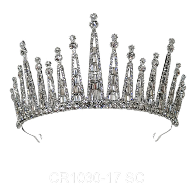 CRYSTAL TIARA CROWN CR1030-17 (1PC)