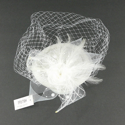 KENTUCKY DERBY & TEA PARTY FLOWER FEATHER HAT FF917 (1PC)