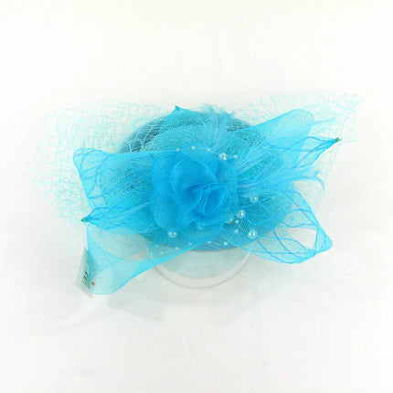 KENTUCKY DERBY & TEA PARTY FLOWER FEATHER HAT FF917 (1PC)