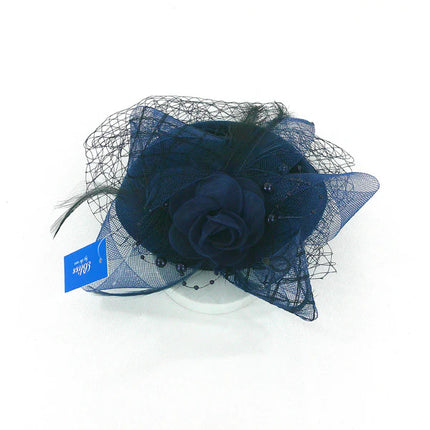 KENTUCKY DERBY & TEA PARTY FLOWER FEATHER HAT FF917 (1PC)