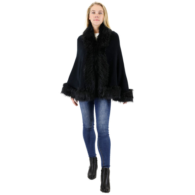 FUR SHORT LENGTH SHAWL SH923 (6PC)