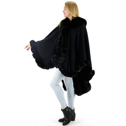 SOLID COLOR FUR SHAWL SW3719-1 (3PC)