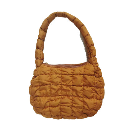 PUFFER QUILTED TOTE SHOULDER BAG SMALL BG0372 (12PC)