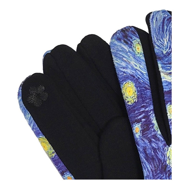 WOMEN'S VAN GOGH PAINTINGS GLOVES GL156 (12PAIR)