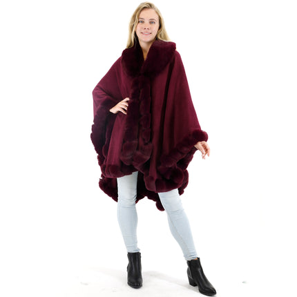 SOLID COLOR FUR SHAWL SW3719-1 (3PC)