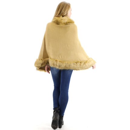 FUR SHORT LENGTH SHAWL SH923 (6PC)