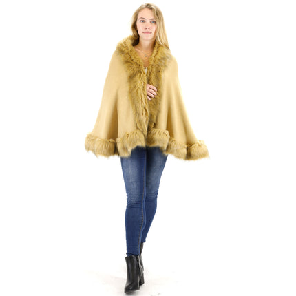 FUR SHORT LENGTH SHAWL SH923 (6PC)