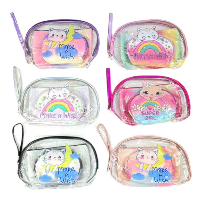 CLEAR CAT POUCH SET MK4226-7 (12SET)