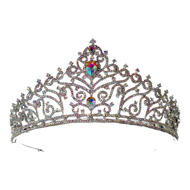 CRYSTAL TIARA CROWN 1030-3 (1PC)