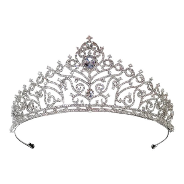 CRYSTAL TIARA CROWN 1030-3 (1PC)