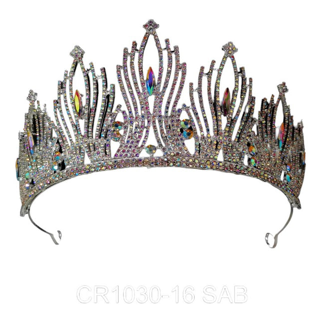 CRYSTAL TIARA CROWN CR1030-16 (1PC)