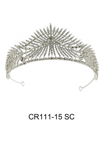 CRYSTAL TIARA CROWN CR111-15 (1PC)