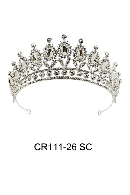 CRYSTAL TIARA CROWN CR111-26 (1PC)