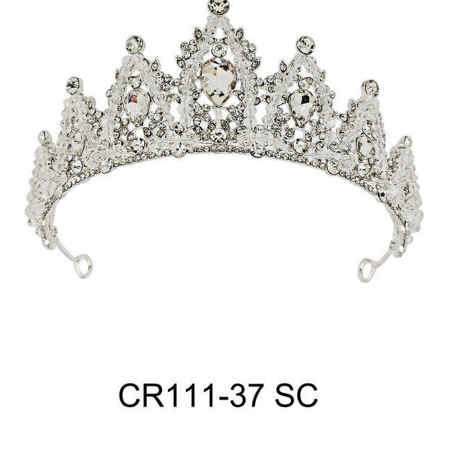 CRYSTAL TIARA CROWN CR111-37 (1PC)