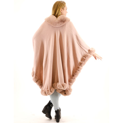 SOLID COLOR FUR SHAWL SW3719-1 (3PC)