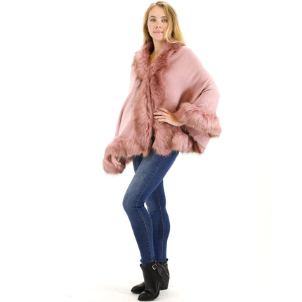 FUR SHORT LENGTH SHAWL SH923 (6PC)