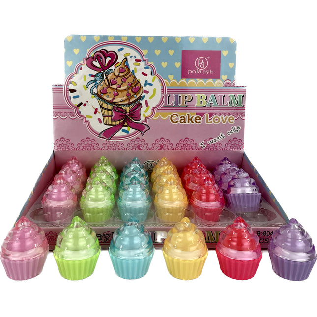 CUPCAKE LIP BALM LB8043 (24PC)