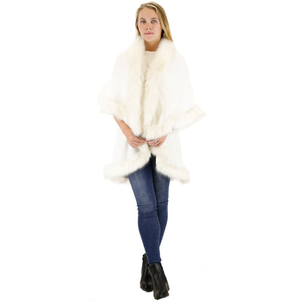 FUR DOUBLE LAYER PONCHO SH920 (6PC)