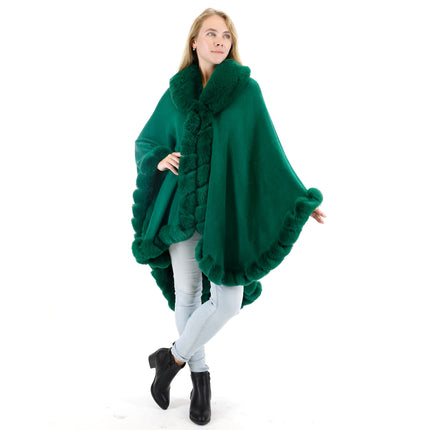 SOLID COLOR FUR SHAWL SW3719-1 (3PC)