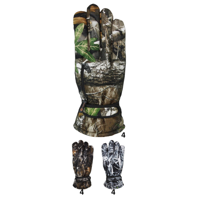 MEN'S WINTER CAMO FULL-FINGER GLOVES GL118 (12PAIR)