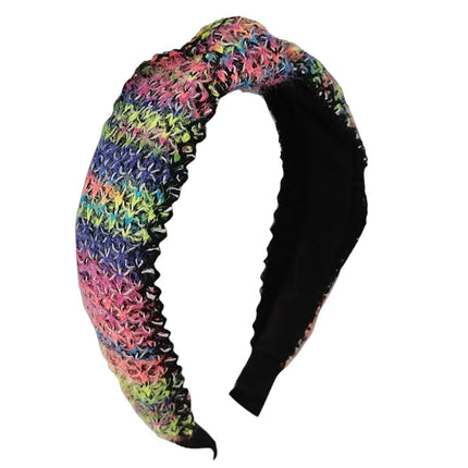 RAINBOW KNOT HEADBAND HB1029-7 (12PC)