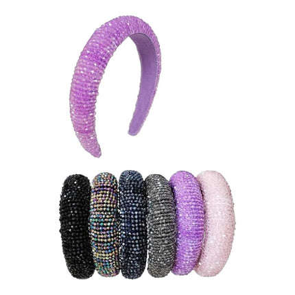 MULTI CRYSTAL BEADED HEADBAND HB1203-2 (12PC)