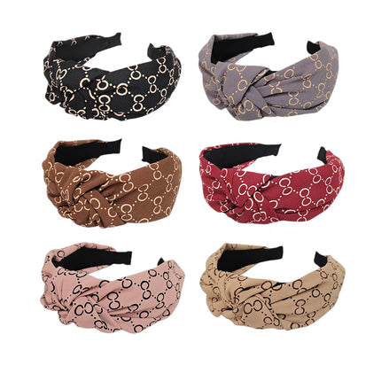 SIMPLE PATTERN KNOT HEADBAND HB21018-39 (12PC)