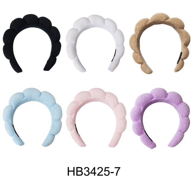 CROISSANT SPA HEADBAND HB3425-7 (12PC)