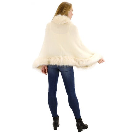 FUR SHORT LENGTH SHAWL SH923 (6PC)