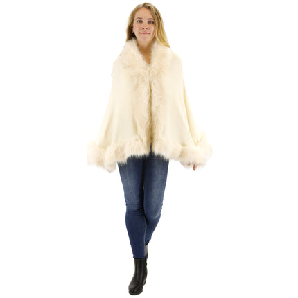 FUR SHORT LENGTH SHAWL SH923 (6PC)