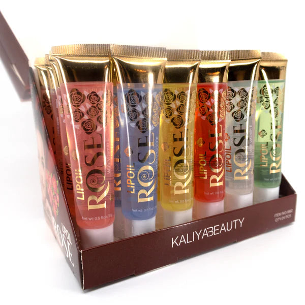 KALIYA BEAUTY ROSE LIP OIL J862 (24PC)