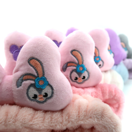 CUTE RIBBON BUNNY CARTOON SPA HEADWRAP HW3314-66 (12PC)