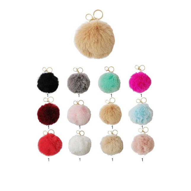 POM POM KEYCHAIN KC616 (12PC)