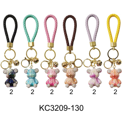 TOY BEAR STONE GRADATION KEYCHAIN KC3209-130 (12PC)