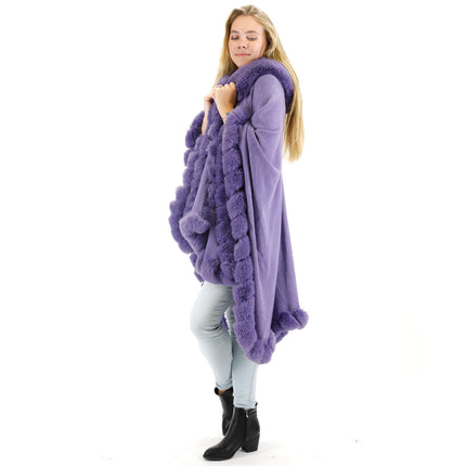 SOLID COLOR FUR SHAWL SW3719-1 (3PC)