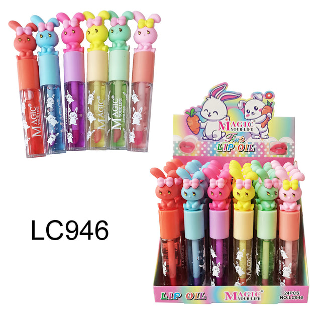 RIBBON RABBIT LIP OIL LC946 (24PC)