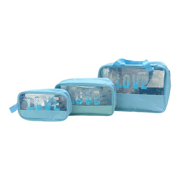 CLEAR LOVE POUCH SET BG4224-2(1SET)