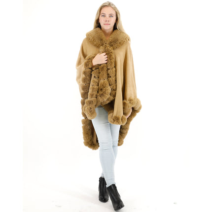 SOLID COLOR FUR SHAWL SW3719-1 (3PC)