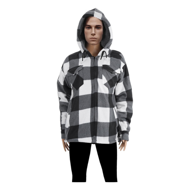 MEN'S PLAID HOODIE WINTER OUTERWEAR P4024 (6PC)