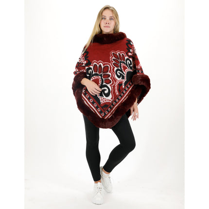 PATTERN FAUX FUR PONCHO P4031 (12PC)